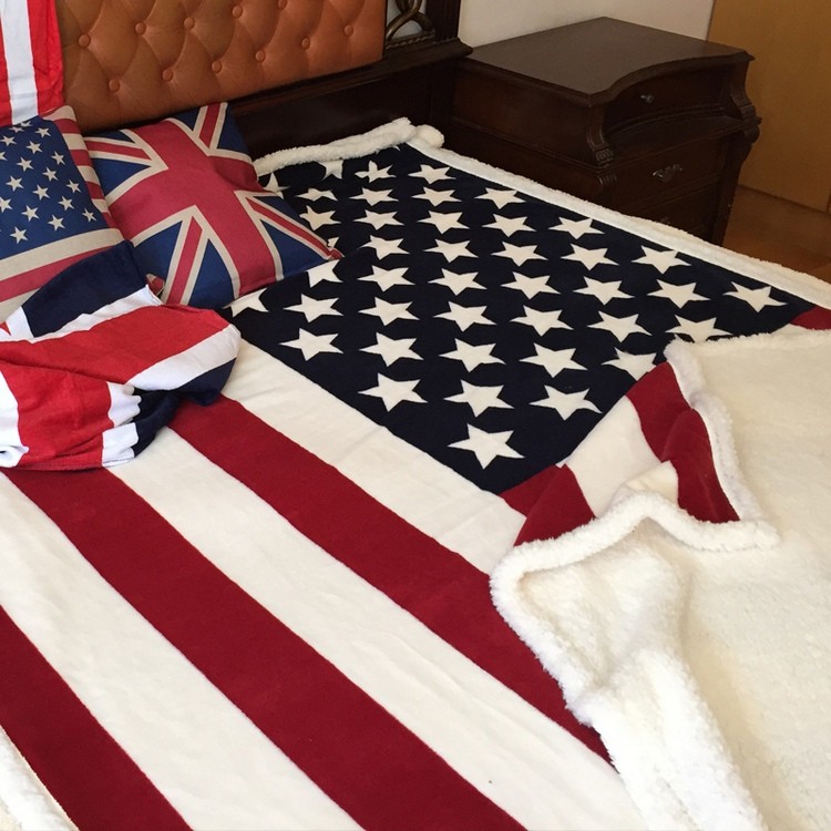 美國國旗 英國國旗 地毯 毯子 毛巾被毯 空調毯子 羊羔珊瑚 全新床單 休閒 沙發毯 毯子 棉被 材質佳 保暖 剩美國款