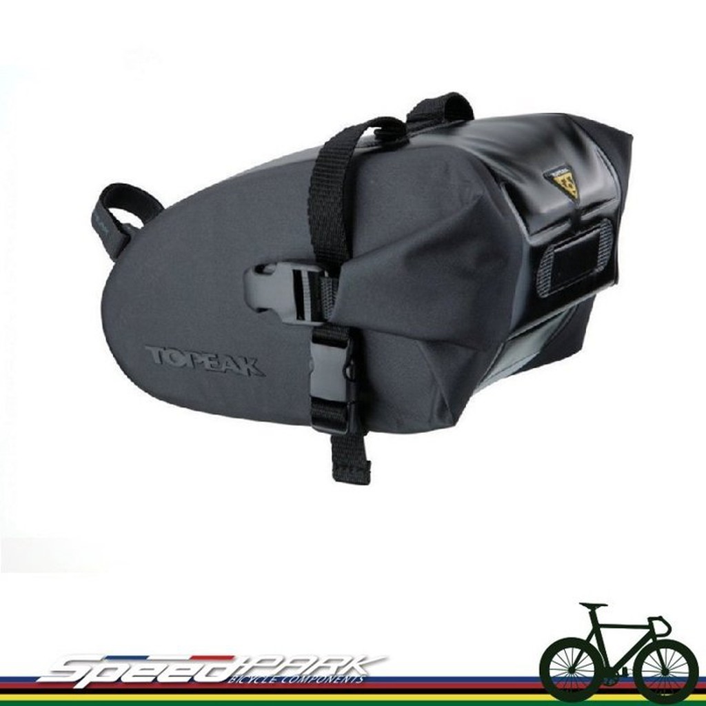速度公園 Topeak Wedge DryBag (大) 自行車專用全防水座墊袋 黑色 TT9819B 坐墊包