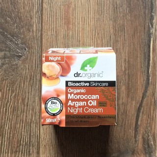 英國製 Dr. Organic Argan Oil Night Cream 有機 摩洛哥堅果油 細膩緊緻 晚霜 新品