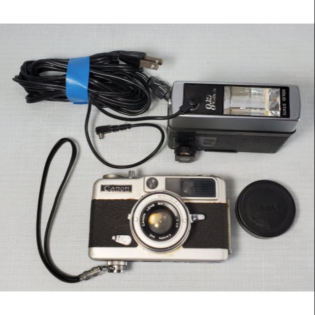 阿公的珍藏 古董 CANON EE17  復古相機  SUNPAK GT8閃光燈 日本製