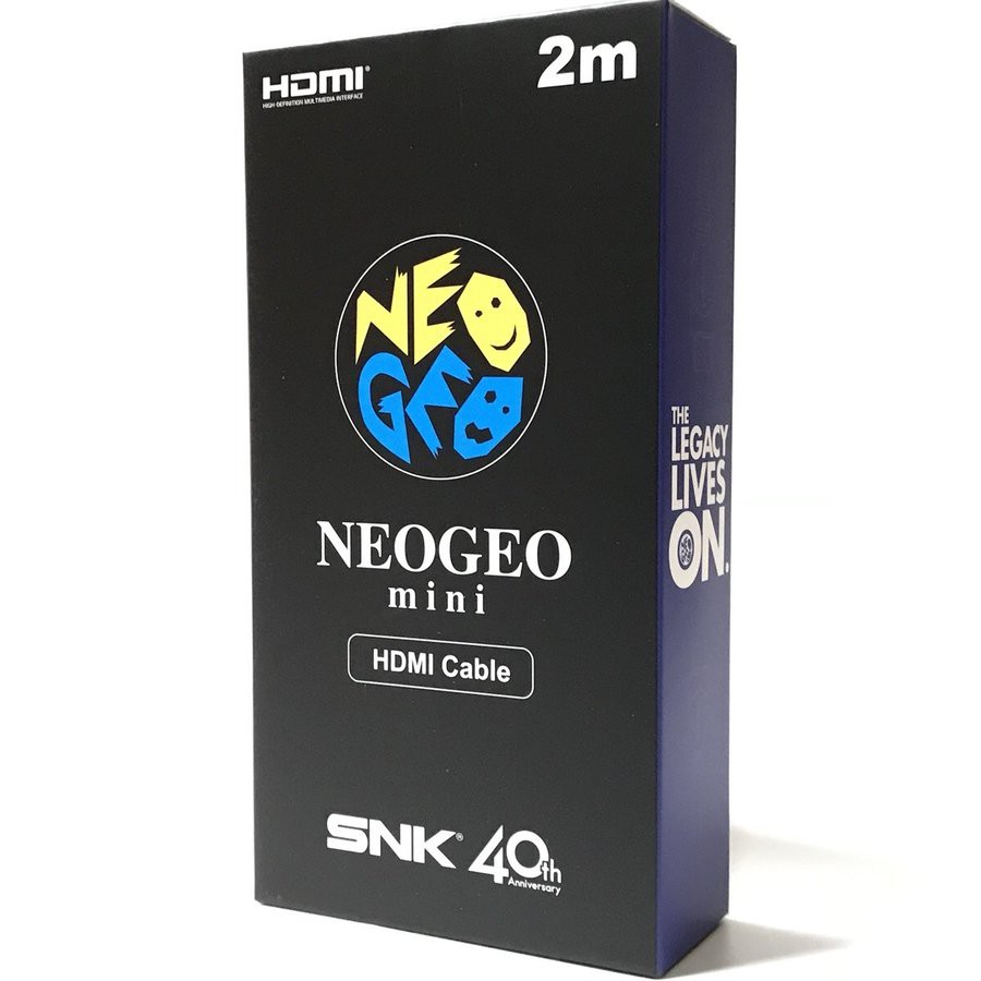 SNK　NEOGEO mini 主機用 原廠 HDMI 影音傳輸線 (約2m)　日版