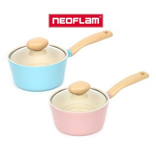 [NEOFLAM] Retro 平底鍋 帶玻璃蓋 (18cm) (薄荷 / 粉色) / 廚房鍋