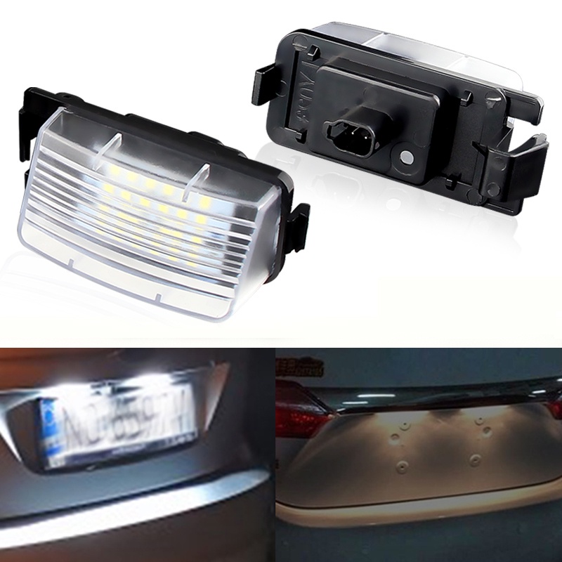 2 件LED 車牌燈適用於日產 英菲尼迪 G25 G35 G37 S60 Sedan (二代)牌照燈