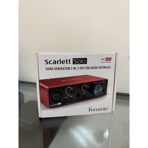 保固內 Focusrite Scarlett Solo 三代錄音介面 2i2 同級音質