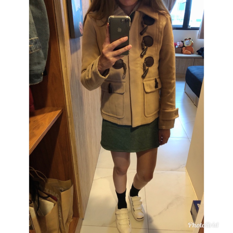 （出清）samuel&kevin牛角釦外套