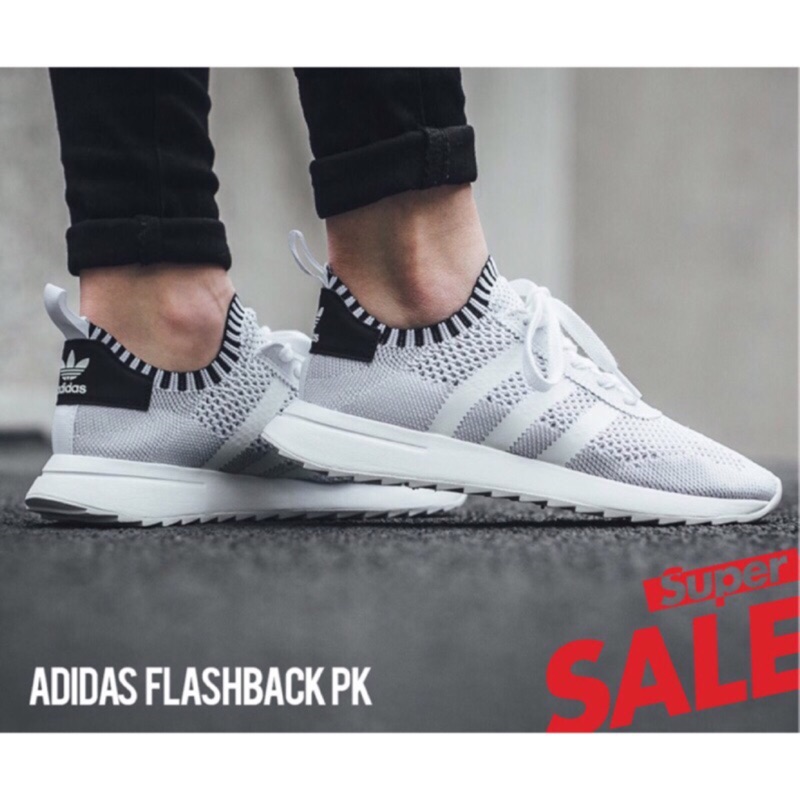 Adidas primeknit flashback flb 韓國代購黑白編織特價款愛迪達附鞋盒| 蝦皮購物