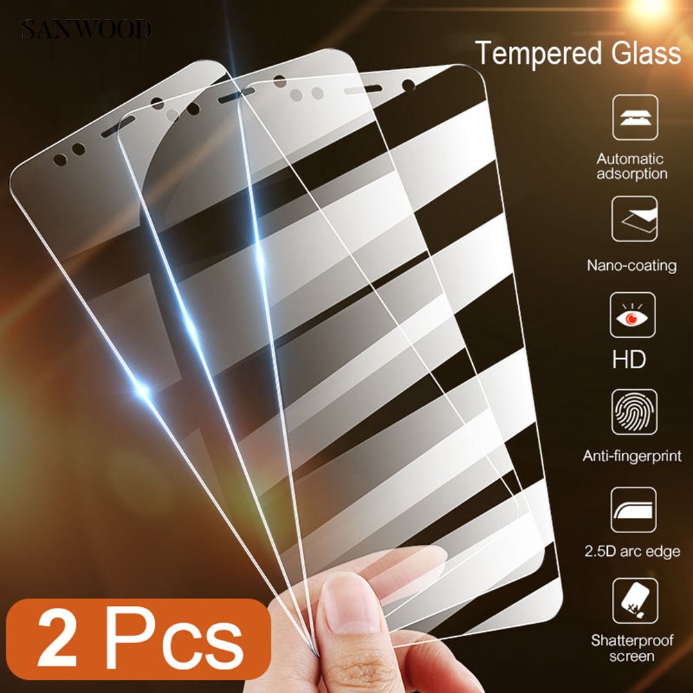 2pcs 適用於小米Redmi 7 Note 8 Pro  K20 7A mi9T(Pro) 螢幕保護膜 5D鋼化玻璃