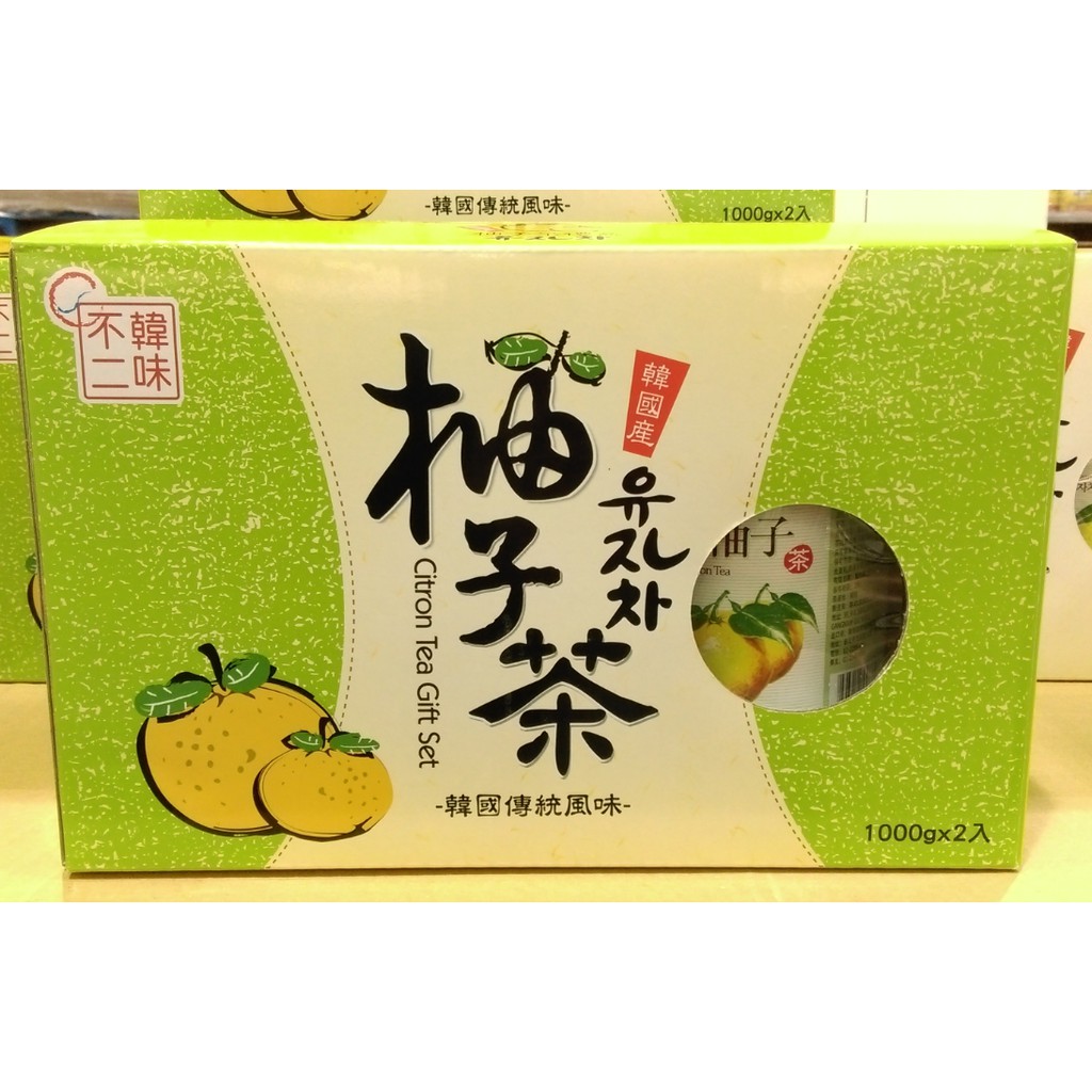 韓味不二生黃金柚子茶(果醬) 1kg*2入