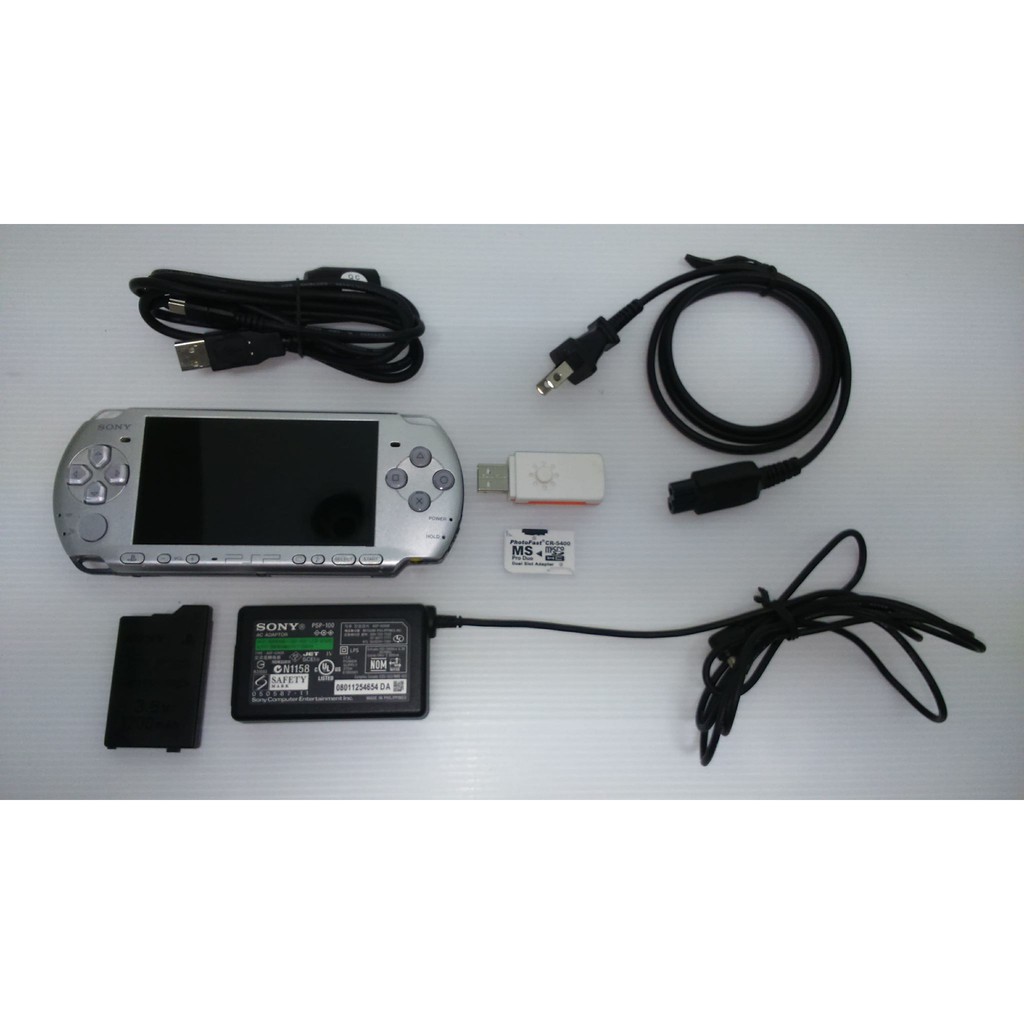 [現貨]PSP 3007型銀色主機(配件齊全)