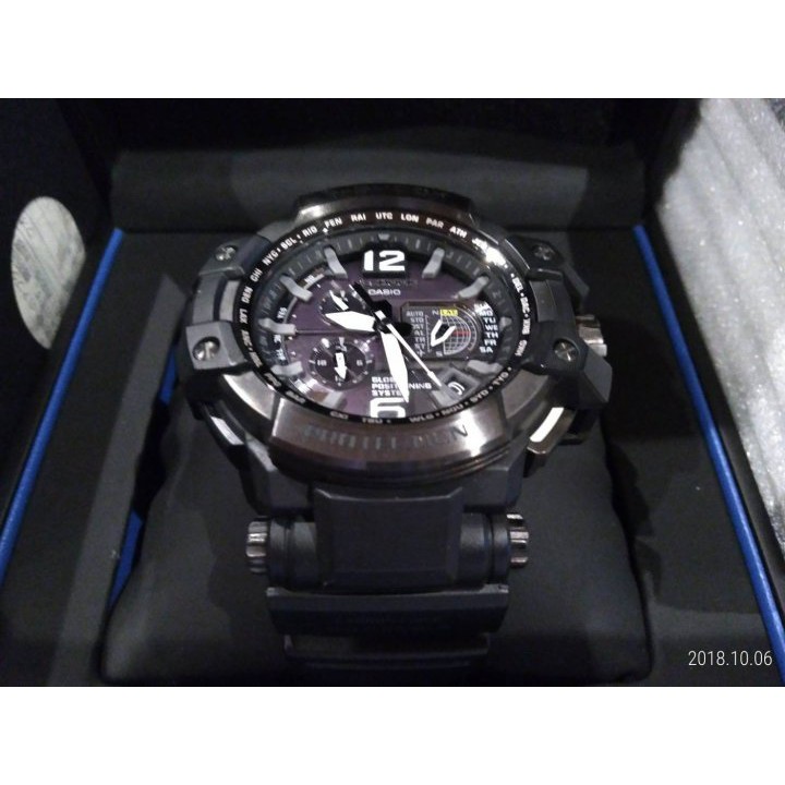 G-SHOCK 世界首款同步搭載GPS與世界六局電波接收的腕錶-黑/黑圈 gpw-1000-1bjf