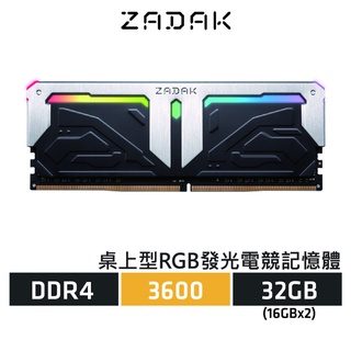 ZADAK MOAB RGB DDR4 16GB (8GBx2) Desktop Memory 3600MHz CL18-22-22