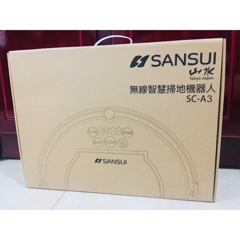【家庭必備】山水SANSUI 智慧型掃地機器人 SC-A3 無線 wifi 可遠端遙控 防撞防跌落監測