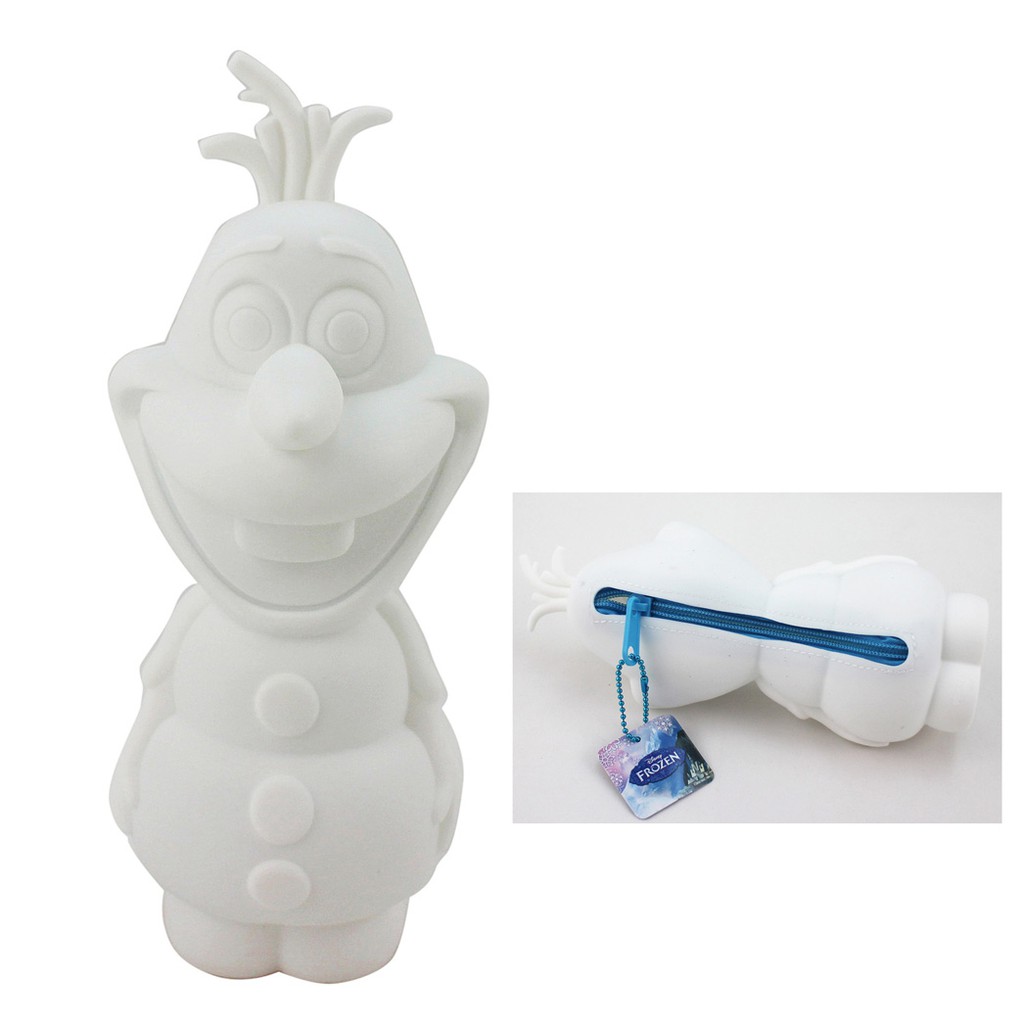 卡漫城 - 雪寶 立體 鉛筆盒 ㊣版 Frozen Olaf 冰雪奇緣 筆袋 3D 造型 拉鍊 娃娃 玩偶 可站立
