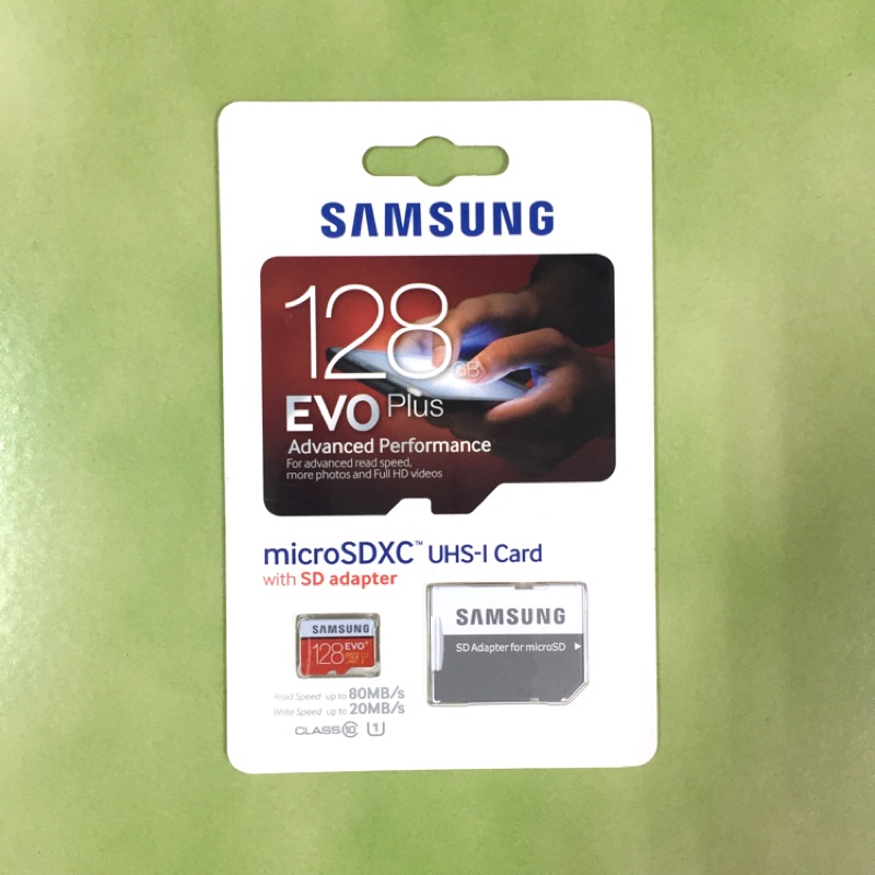 全新🚩Samsung 三星 128GB EVO Plus 高速記憶卡