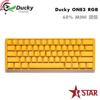創傑 Ducky One 3 RGB MINI 黃色小鴨 鍵盤 60% (DKON2161ST)