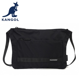 KANGOL 英國袋鼠 側背包 斜背包 62251708 黑色 黃色 橙色