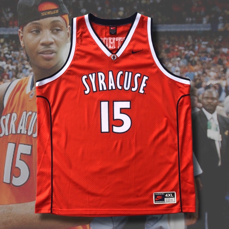 Carmelo Anthony Syracuse 🍊 雪城大學 橘子人 Nike NCAA 復古 球衣 甜瓜 古著