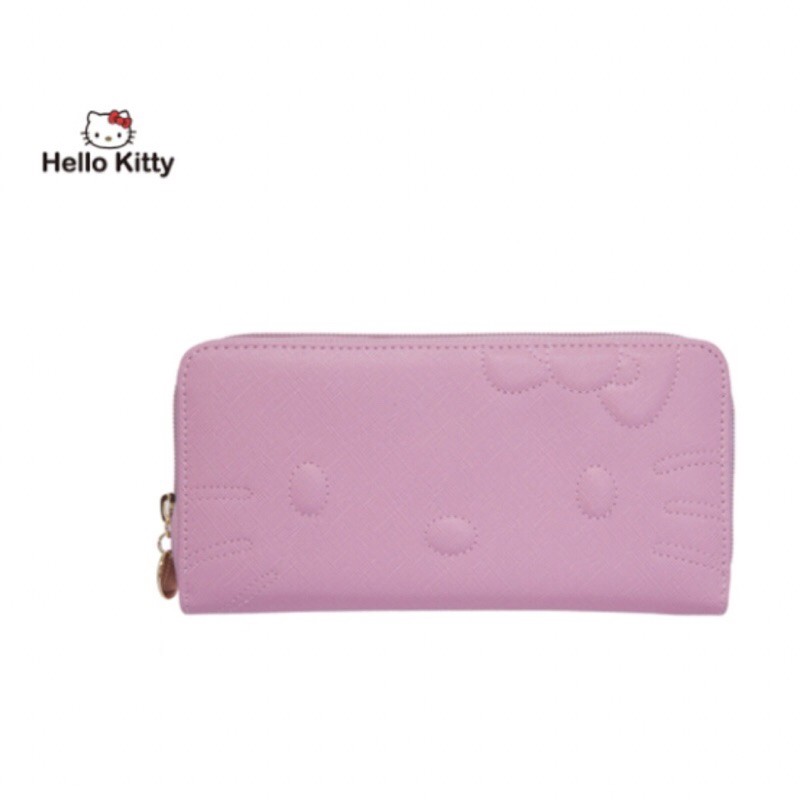 《KT錢包》Hello Kitty粉紅長夾/零錢包/收納/凱蒂貓/全新