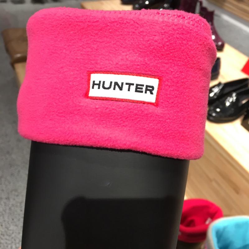 🥕全新Hunter 雨靴專用襪套桃紅色L號