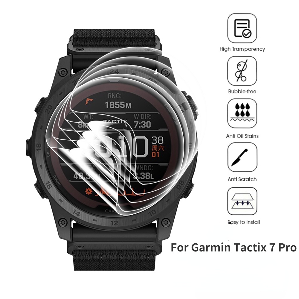 Garmin Tactix 7 Pro 的全覆蓋防刮擦手錶膜 / 高清智能手錶屏幕保護膜