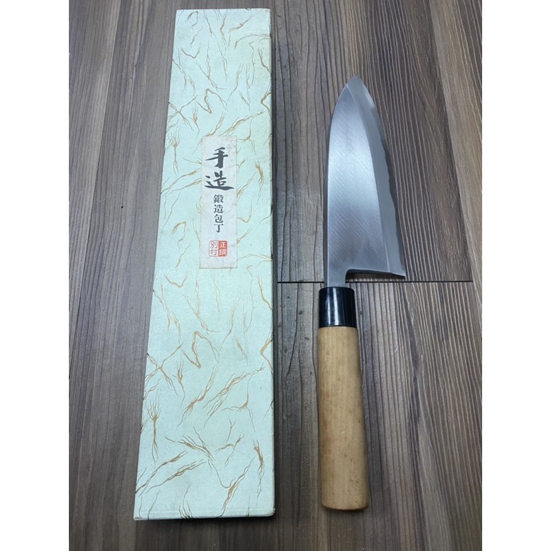 日本料理出刃庖丁，魚頭刀，雞肉刀195mm