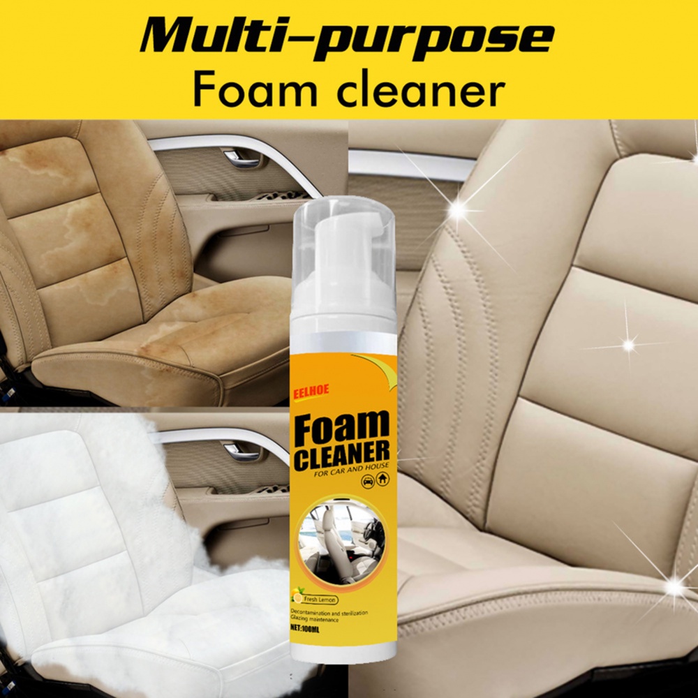 多功能汽車泡沫清潔劑清潔噴霧多功能汽車座椅內飾清潔劑強力去污清潔噴霧 100ML
