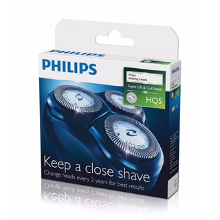 PHILIPS-飛利浦 刮鬍刀雙刀鋒設計3刀頭 刀片 HQ5 一盒3入裝