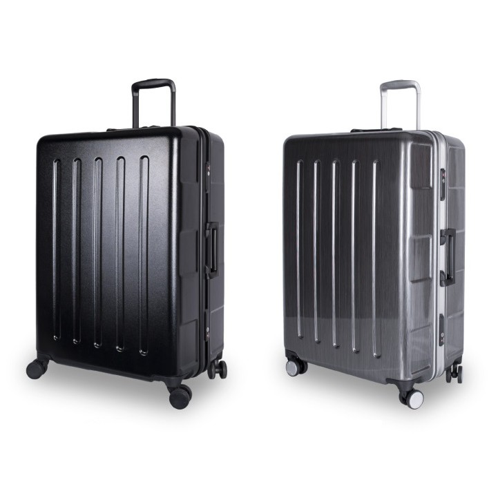 【CROWN】 C-FD133 27吋行李箱-黑色 正方大容量拉桿箱｜趣買購物旅遊生活館