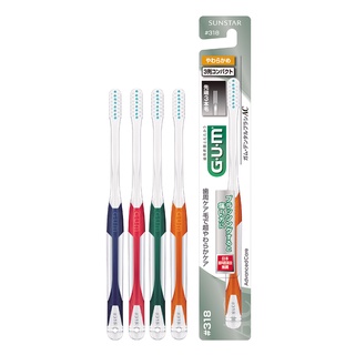 GUM 牙周護理牙刷 超彈力極細毛-小頭中毛 小頭軟毛 一般頭軟毛 #318 #588 #688