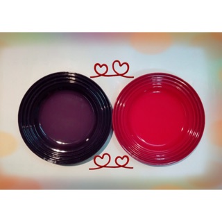 Le Creuset 25cm沙拉盤 葡萄紫色 + 櫻桃紅色 ( 🍇Cassis + 🍒Cerise ）