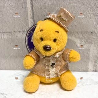 🌸Dona代購🌸現貨 日本正版 迪士尼 小熊維尼 誕生石4月 高帽紳士裝 珠鍊吊飾/包包掛飾 R23 2405