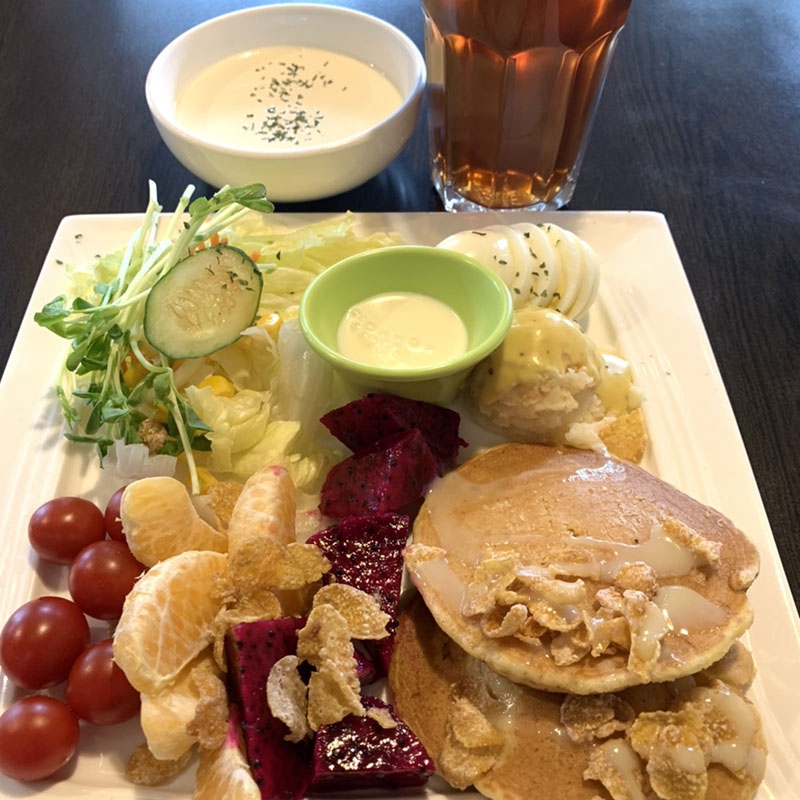 水果鬆餅套餐 花屋咖啡早午餐 蝦皮購物
