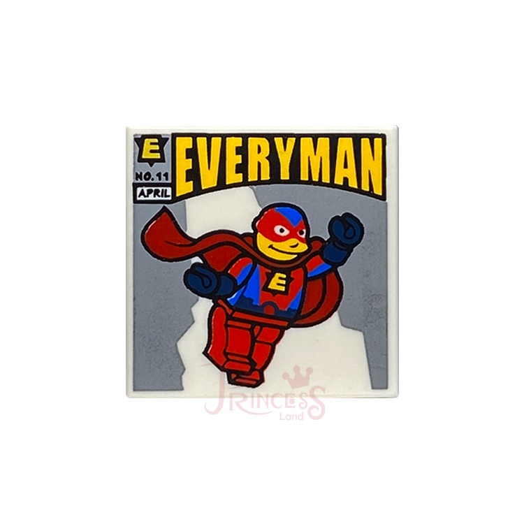 公主樂糕殿 LEGO 樂高 71009 辛普森 超級英雄 漫畫 印刷磚 白色 3068bpb0927 A083 999