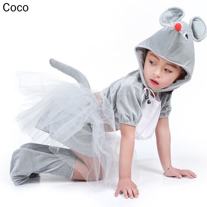 老鼠表演服裝兒童十二生肖親子動物表演服幼兒園元旦小老鼠舞蹈服