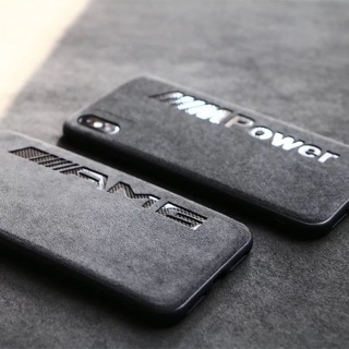 賓士/寶馬/保時捷麂皮特色手機殼 AMG BENZ BMW 碳纖維 iPhone 15和iphone16