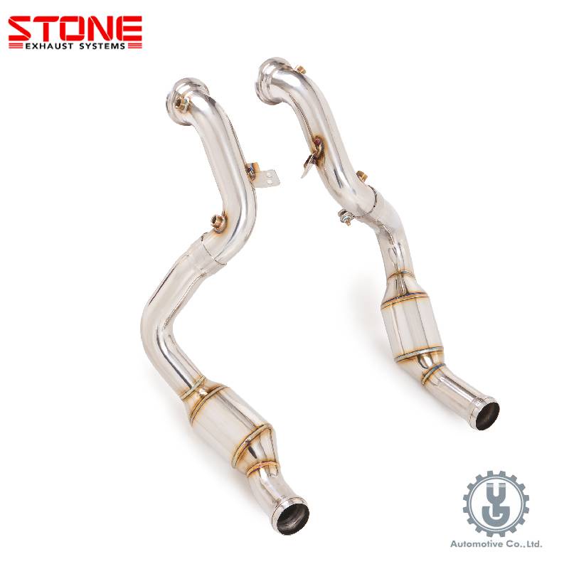 STONE巨石｜Benz AMG C63｜Eddy Catalytic Downpipe 7G｜排氣管【YGAUTO】