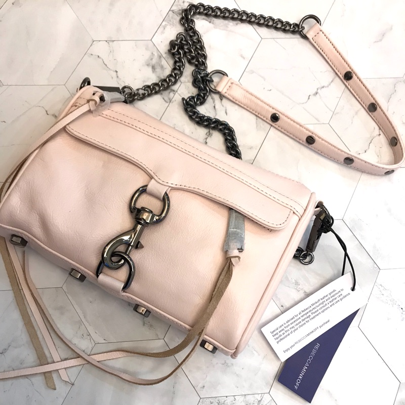 [ZOII SHOP] 💖全新現貨在台💖 Rebecca Minkoff MINI MAC 💖稀有粉紅色💖