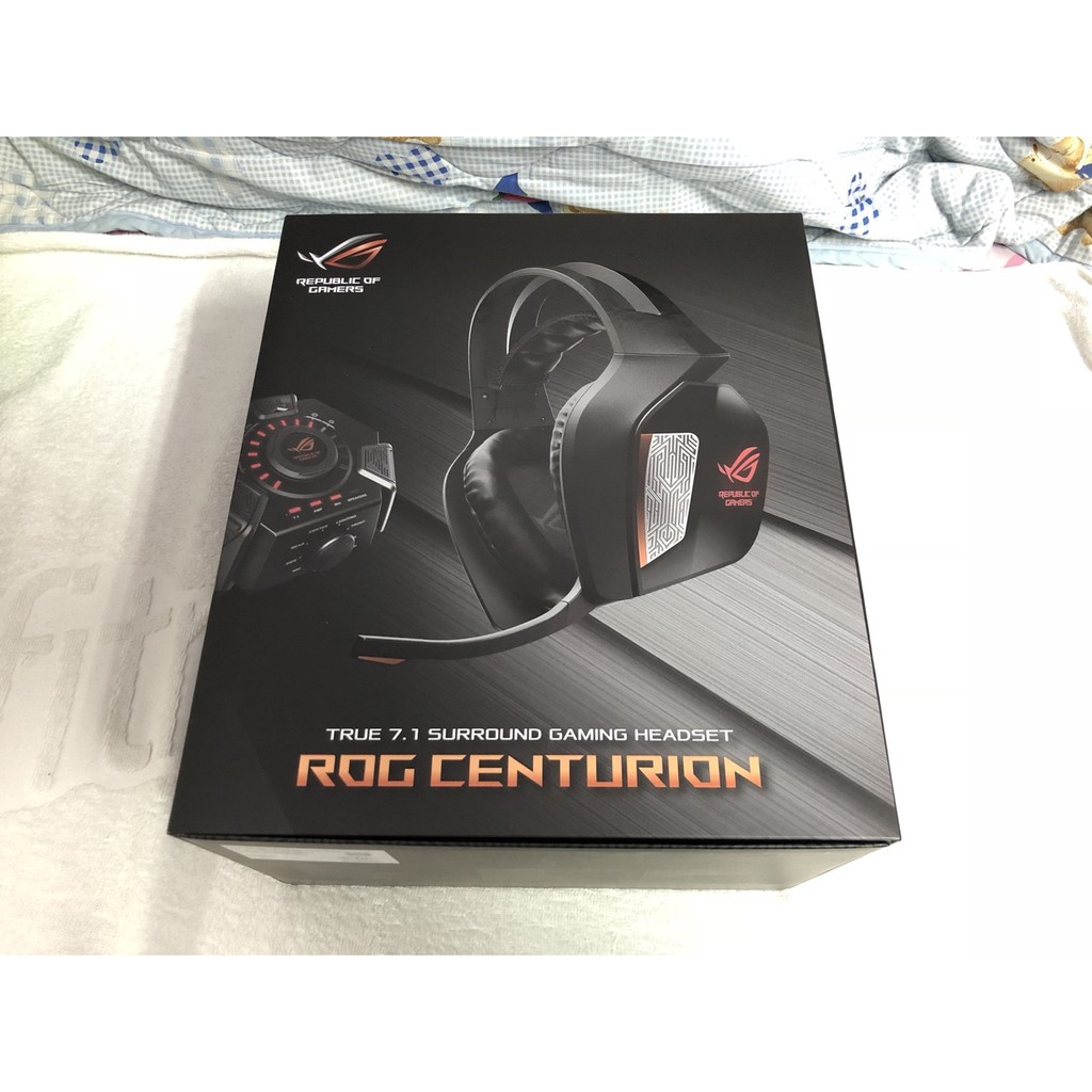 [二手] 近 全新 華碩 ROG Centurion 真實 7.1聲道 電競耳機 ASUS 線控 耳機架 有線