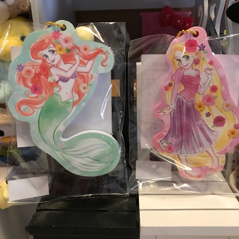 全新 日本迪士尼商店 小美人魚&amp;長髮公主吊飾