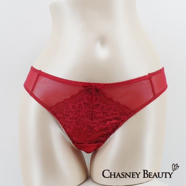 Chasney Beauty夏奇拉蕾絲丁褲S號(紅)
