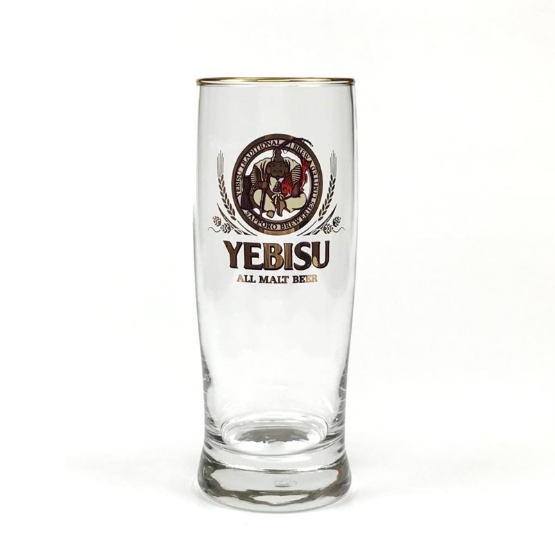 現貨🔥 惠比壽 彩標 啤酒杯 YEBISU ALL MALT BEER 啤酒杯 玻璃杯 麒麟 台啤 orion 朝日