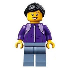 LEGO 80109 拆售 人偶 紫色衣服 媽媽 (附鞋底的冰刀如圖二)