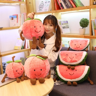 【❤️限時促銷❤️】Ins西瓜櫻桃超柔軟抱枕靠墊午睡毛絨玩具公仔少女心生日禮物裝飾