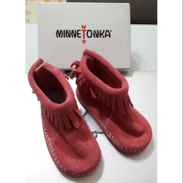 MINNETONKA 全新小童麂皮靴