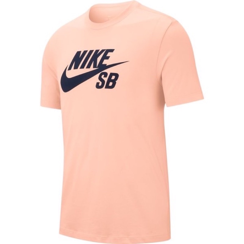 NIKE SB粉橘色基本款短袖上衣