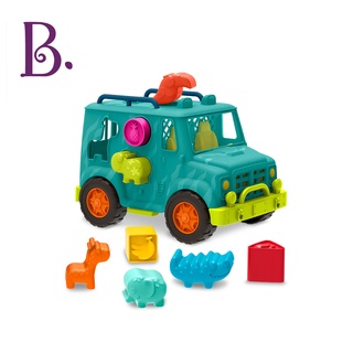 B.Toys 飽胃站生態吉普車(酪梨) 車車 小朋友 玩具 形狀對應