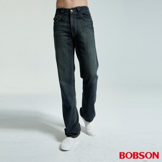 BOBSON 男款直筒牛仔褲1706-77