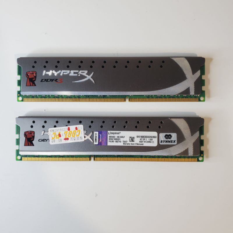 Kingston HyperX 金士頓 DDR3-1600 8x2 16GB 雙通道