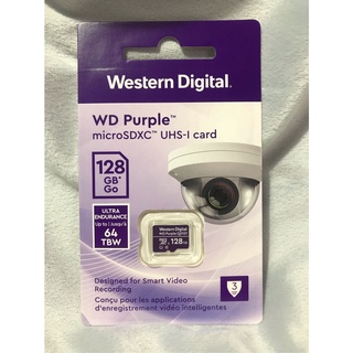 威騰WD Purple MicroSDXC UHS-I card 128GB監控記憶卡