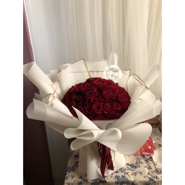 99 朵玫瑰鮮花花束的價格推薦 21年11月 比價比個夠biggo